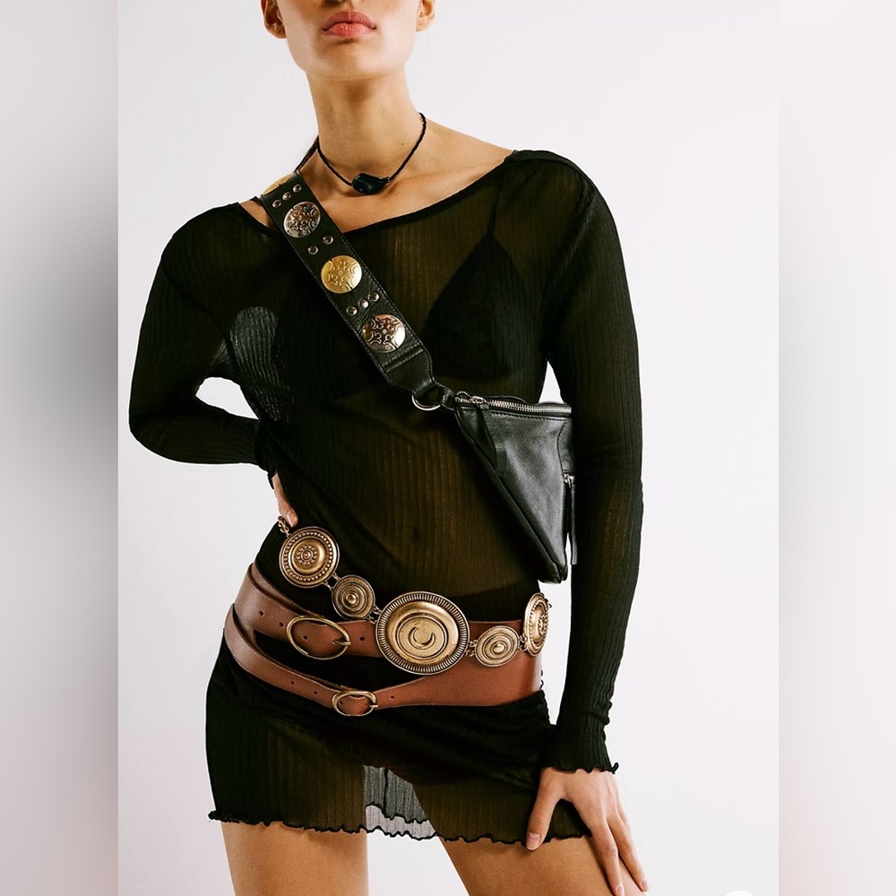 Free People Wilder Embellished Crossbody Bag